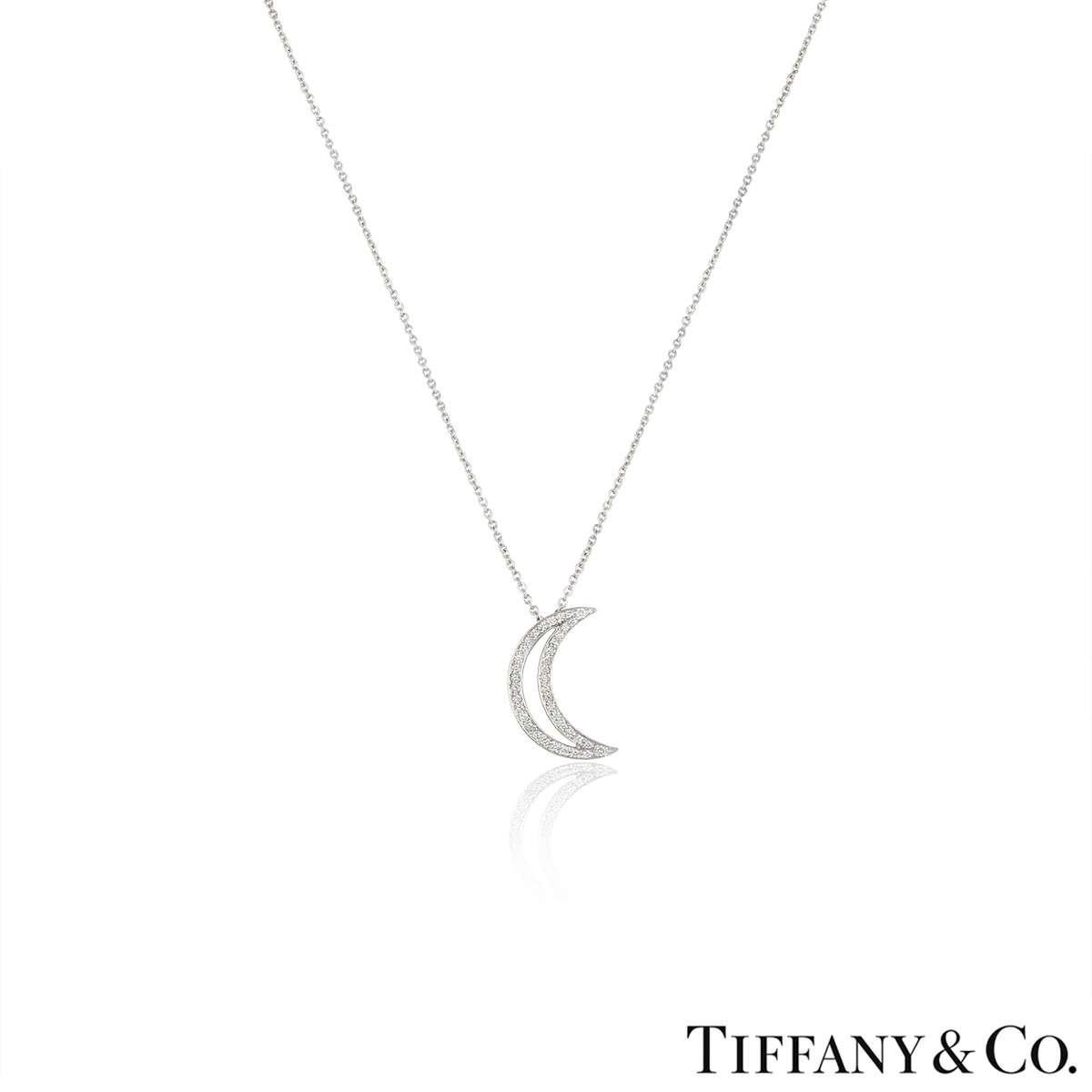 Meira T Diamond Moon Necklace in 14K Yellow Gold, .22 ct. t.w., 16